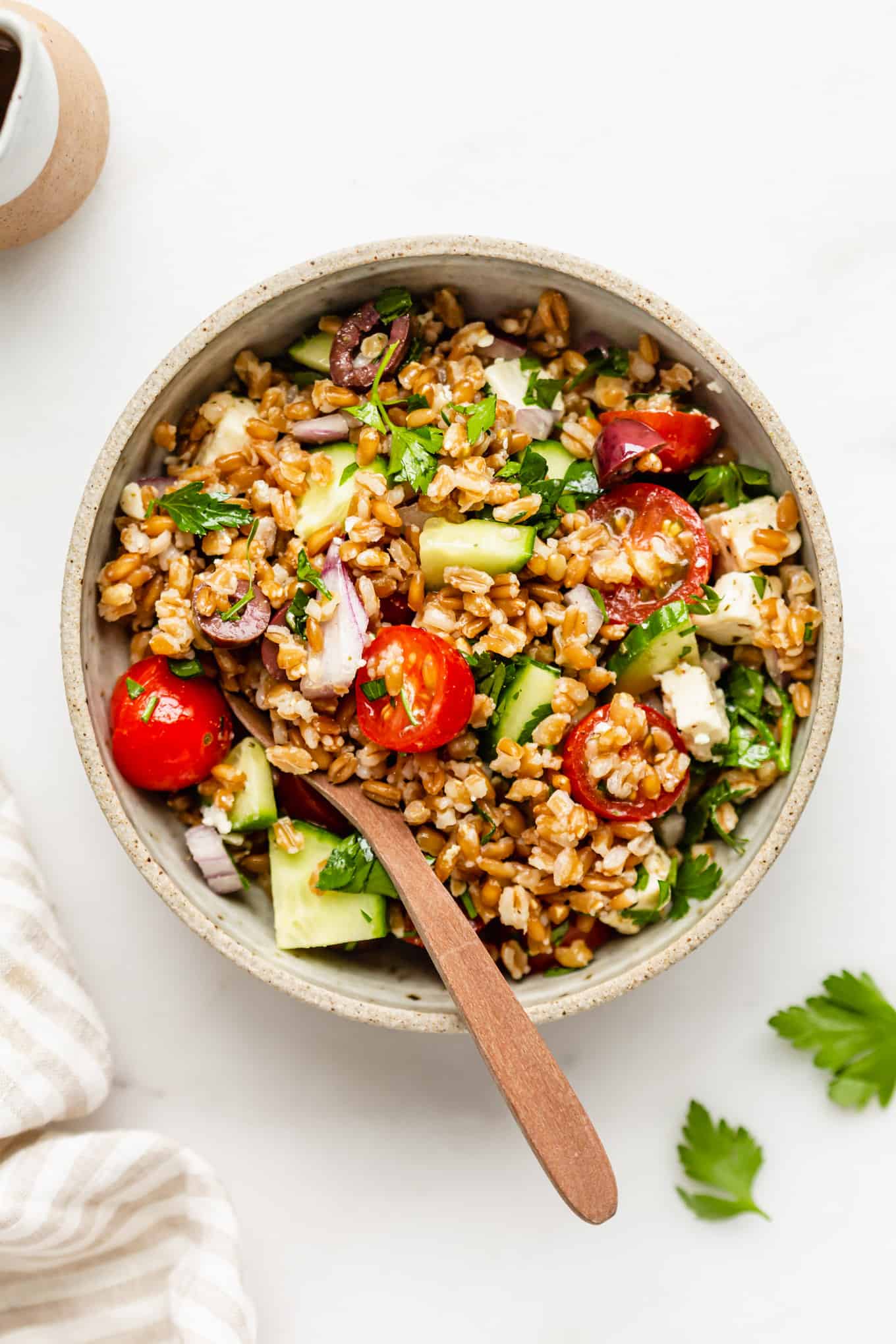 Greek Farro Salad – Deciding on Chia